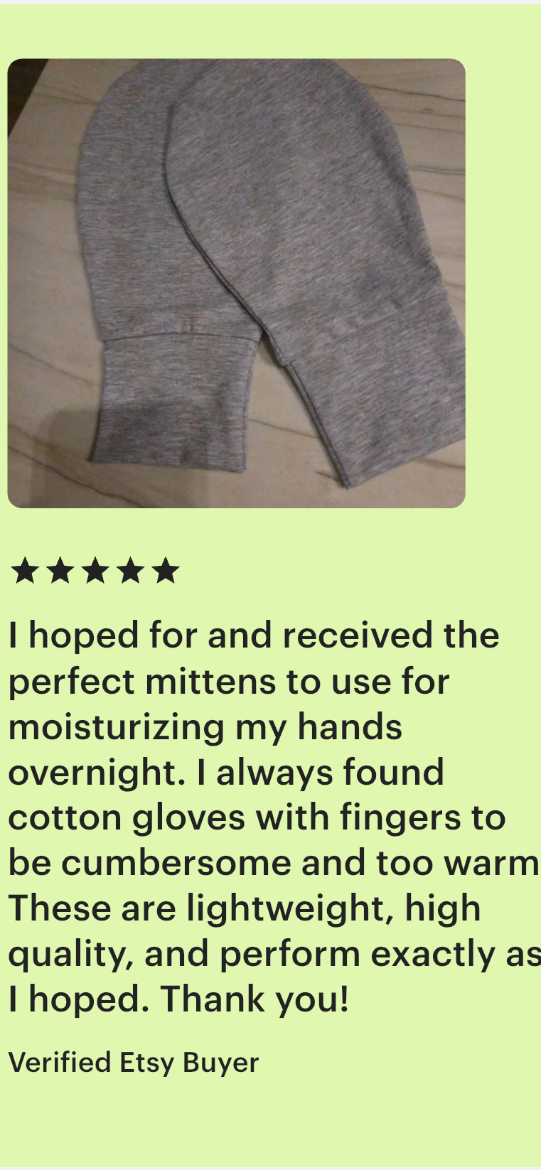 Unisex Special Needs Eczema Mittens/XL