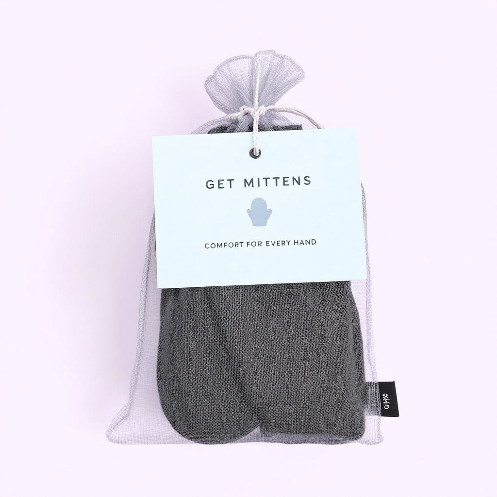 Special Needs Organic Cotton Eczema Mittens: Striped
Sleep Gloves with Long Cuffs