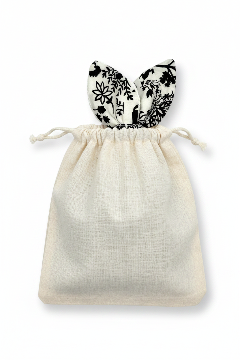 High Contrast Natural Teething Ring Bunny Ears Toy-Forest