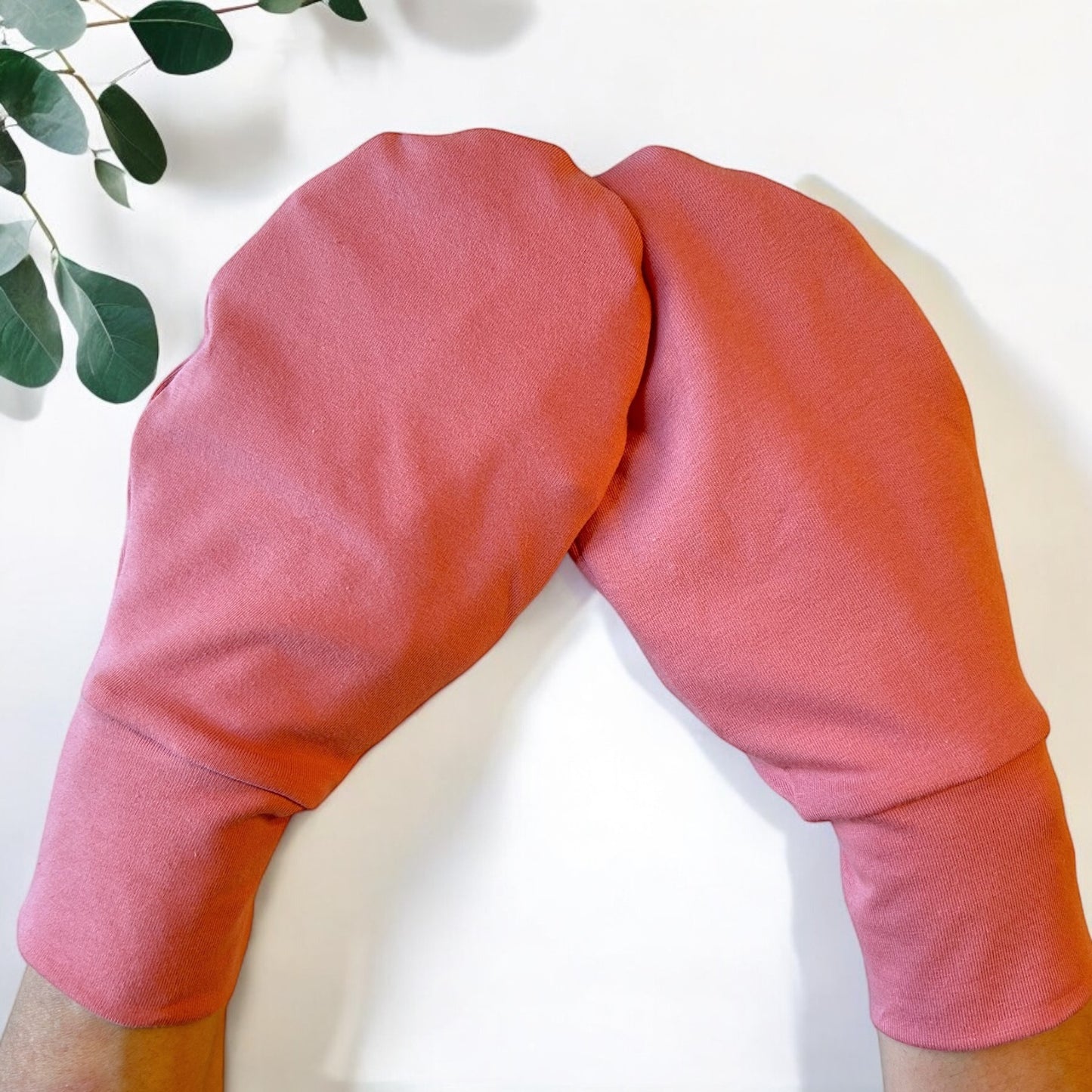 Organic Cotton No-Scratch Mittens – Eczema Hand Covers for Women