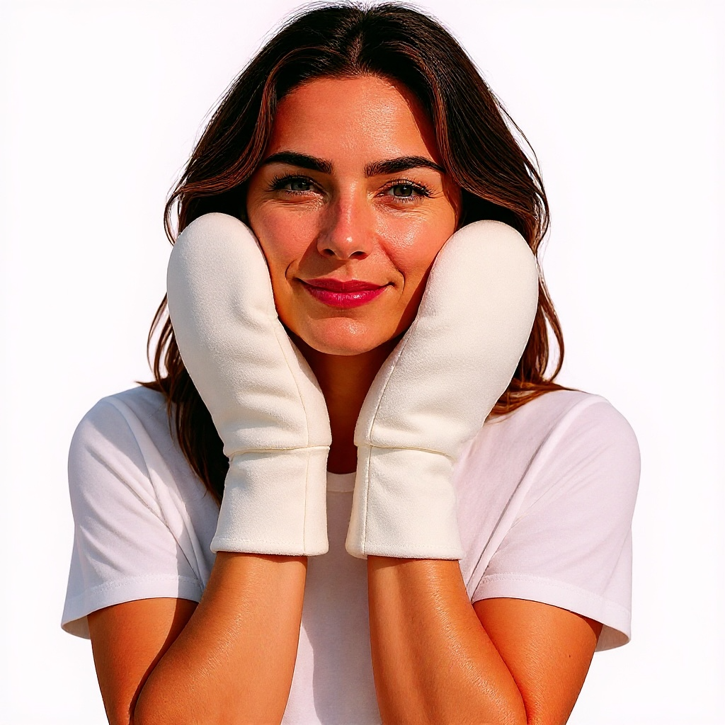 Organic Cotton Special Needs Mittens:Eczema Relief, Skin Picking Protection Gloves