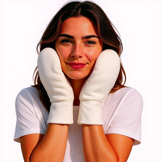 Organic Cotton Special Needs Mittens:Eczema Relief, Skin Picking Protection Gloves