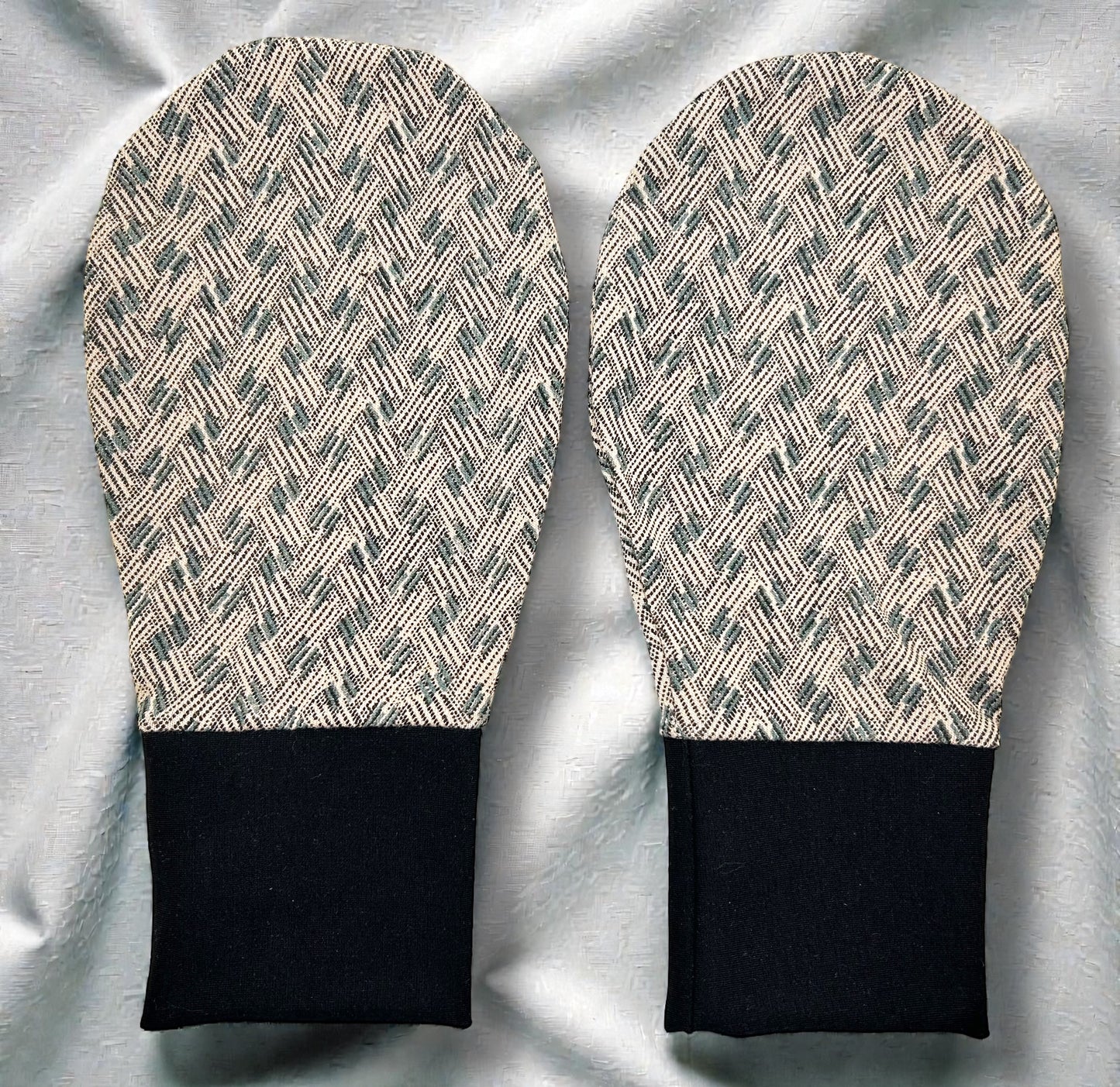 Soft Organic Cotton /Textured Pattern Eczema Mittens/ Special Needs Mitts