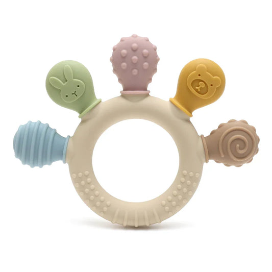 Silicone Baby Teether – Sensory Chew Beads for Anxiety & Teething Relief, 0-12 Months