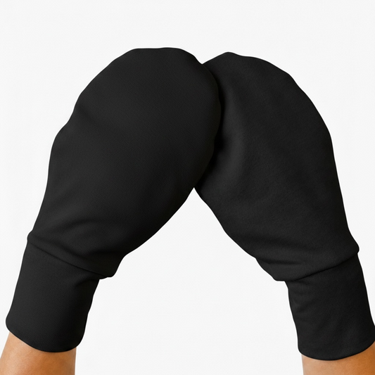 Stop Itching Organic Cotton Black Eczema Mittens