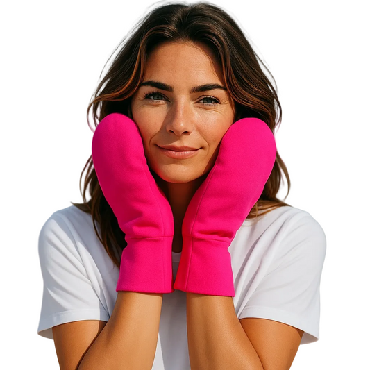 Adults Sleep Special Needs Eczema Mittens/Hot Pink