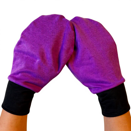Special Needs Eczema on Purple Mittens