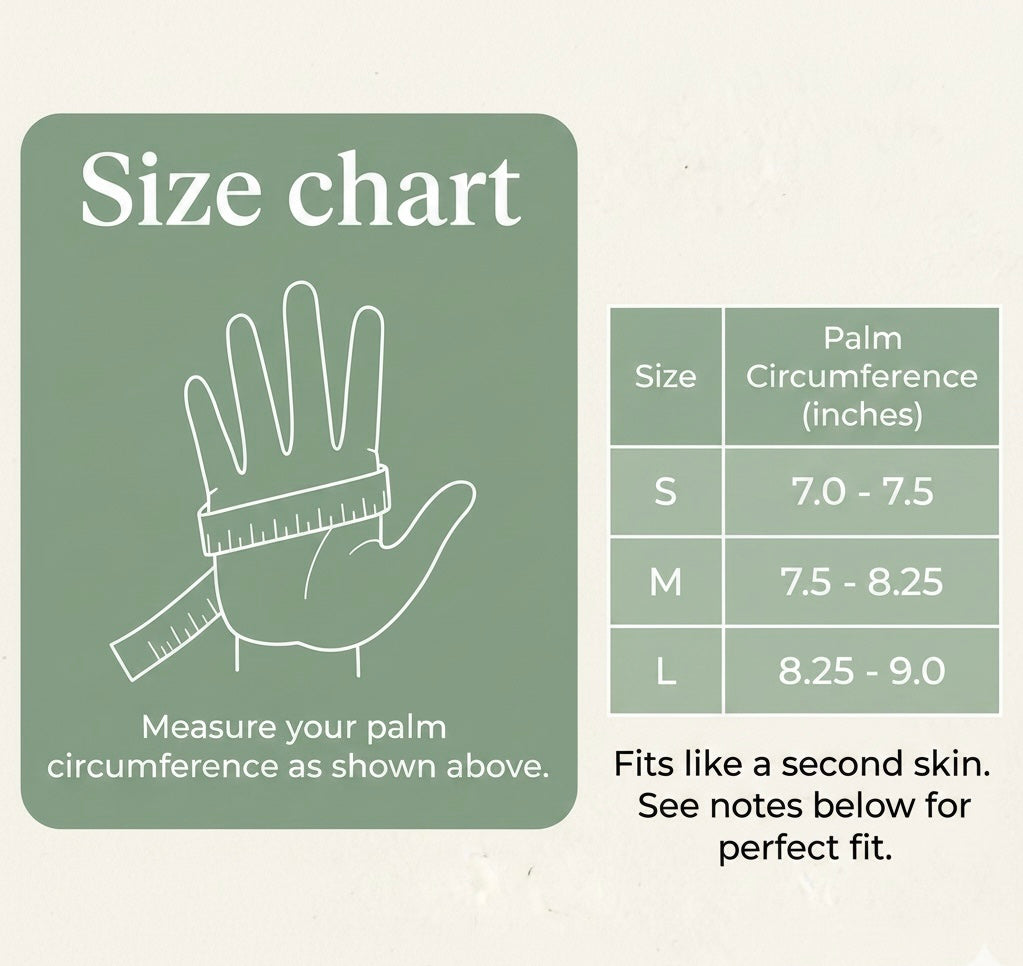 Therapeutic Care,Natural Bamboo Light Pressure Gloves