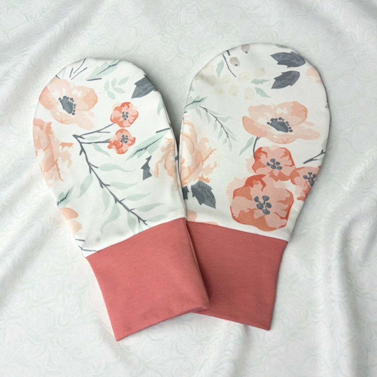 Floral Cotton Print /Gentle Care Hand Covers for Women